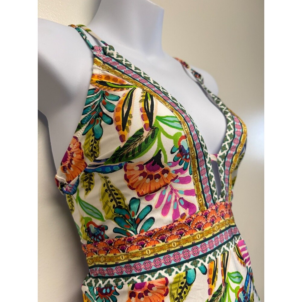 Sunshine 79 Women's One Piece Swimsuit Jungle Jive V Plunge Women's Size 6 - NWT - Picture 2 of 11